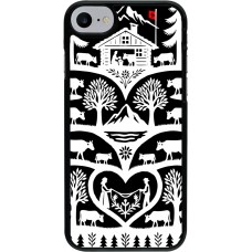Coque iPhone 7 / 8 / SE (2020, 2022) - Poya Suisse 2 noir