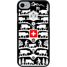 Coque iPhone 7 / 8 / SE (2020, 2022) - Poya Suisse 3 noir