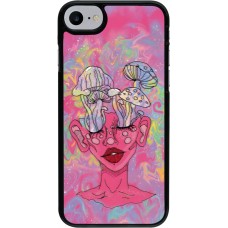 iPhone 7 / 8 / SE (2020, 2022) Case Hülle - Psychedelic pink mushroom