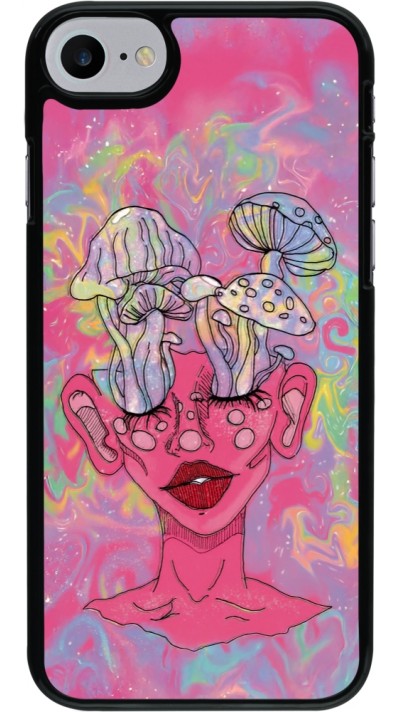 iPhone 7 / 8 / SE (2020, 2022) Case Hülle - Psychedelic pink mushroom