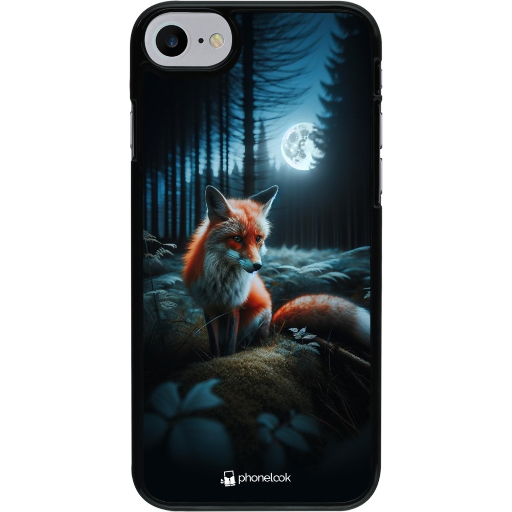 iPhone 7 / 8 / SE (2020, 2022) Case Hülle - Fuchs Mond Wald