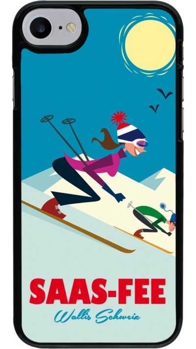 Coque iPhone 7 / 8 / SE (2020, 2022) - Saas-Fee Ski Downhill