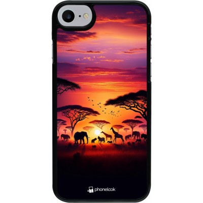 Coque iPhone 7 / 8 / SE (2020, 2022) - Safari sunset wildlife