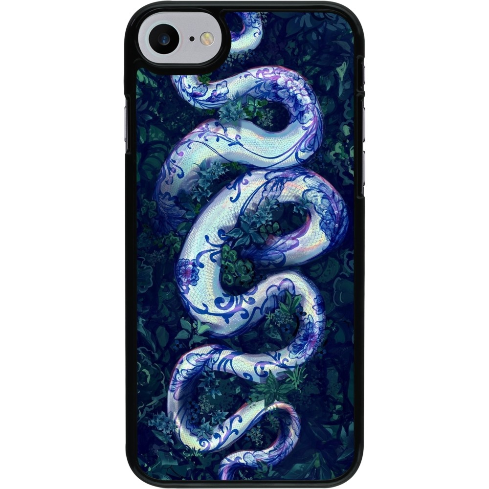 iPhone 7 / 8 / SE (2020, 2022) Case Hülle - Snake Blue Anaconda