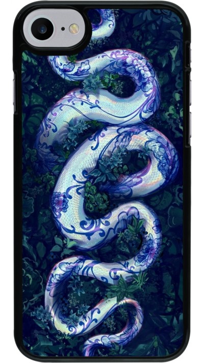 Coque iPhone 7 / 8 / SE (2020, 2022) - Serpent Blue Anaconda