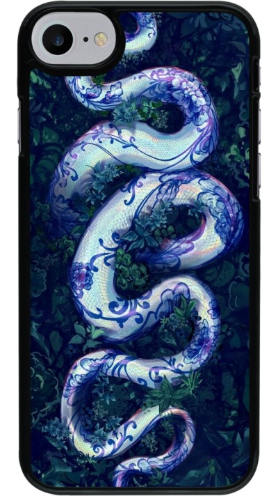 Coque iPhone 7 / 8 / SE (2020, 2022) - Serpent Blue Anaconda