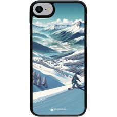 iPhone 7 / 8 / SE (2020, 2022) Case Hülle - Snowboarder Berg
