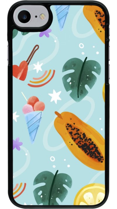 Coque iPhone 7 / 8 / SE (2020, 2022) - Summer 2025 Pattern papaya