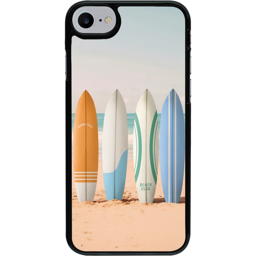 iPhone 7 / 8 / SE (2020, 2022) Case Hülle - Summer surfboard 2025