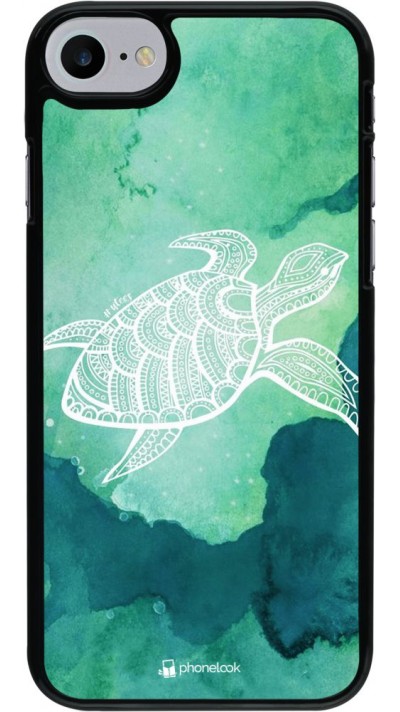 Hülle iPhone 7 / 8 / SE (2020, 2022) - Turtle Aztec Watercolor