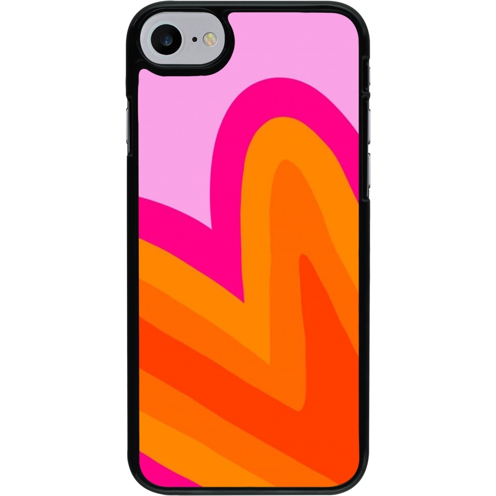 iPhone 7 / 8 / SE (2020, 2022) Case Hülle - Valentine 2024 heart gradient