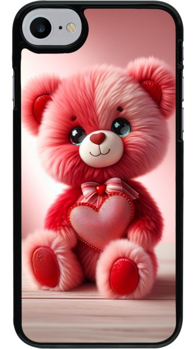 Coque iPhone 7 / 8 / SE (2020, 2022) - Valentine 2024 Ourson rose