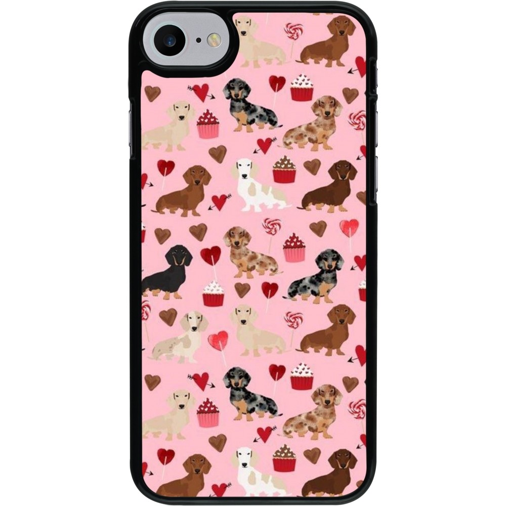 iPhone 7 / 8 / SE (2020, 2022) Case Hülle - Valentine 2024 puppy love