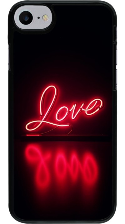 iPhone 7 / 8 / SE (2020, 2022) Case Hülle - Valentine 2025 Neon Liebe