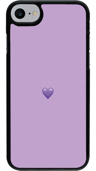 Coque iPhone 7 / 8 / SE (2020, 2022) - Valentine 2023 purpule single heart