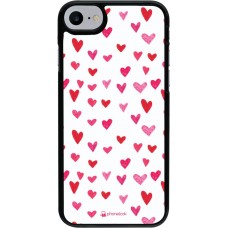 Coque iPhone 7 / 8 / SE (2020, 2022) - Valentine 2022 Many pink hearts