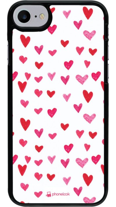 Coque iPhone 7 / 8 / SE (2020, 2022) - Valentine 2022 Many pink hearts