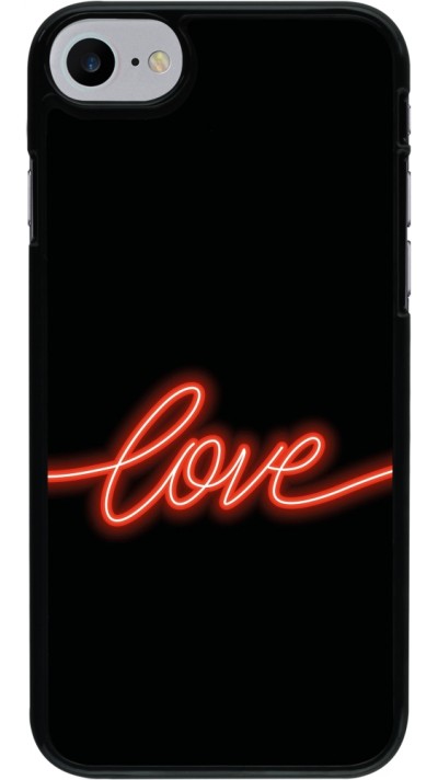 Coque iPhone 7 / 8 / SE (2020, 2022) - Valentine 2023 neon love