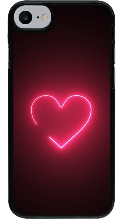 iPhone 7 / 8 / SE (2020, 2022) Case Hülle - Valentine 2023 single neon heart
