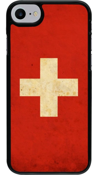 Hülle iPhone 7 / 8 / SE (2020, 2022) - Vintage Flag SWISS