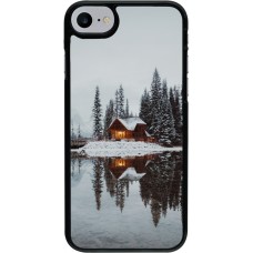 Coque iPhone 7 / 8 / SE (2020, 2022) - Winter 25 Winter house forest afternoon