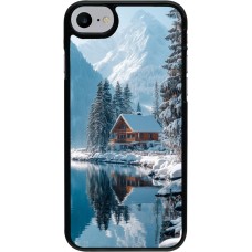 Coque iPhone 7 / 8 / SE (2020, 2022) - Winter 25 Winter house forest day
