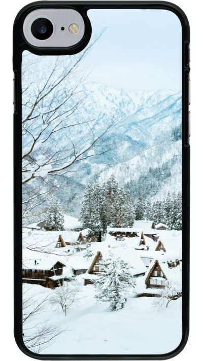 Coque iPhone 7 / 8 / SE (2020, 2022) - Winter 25 Winter snowy landscape