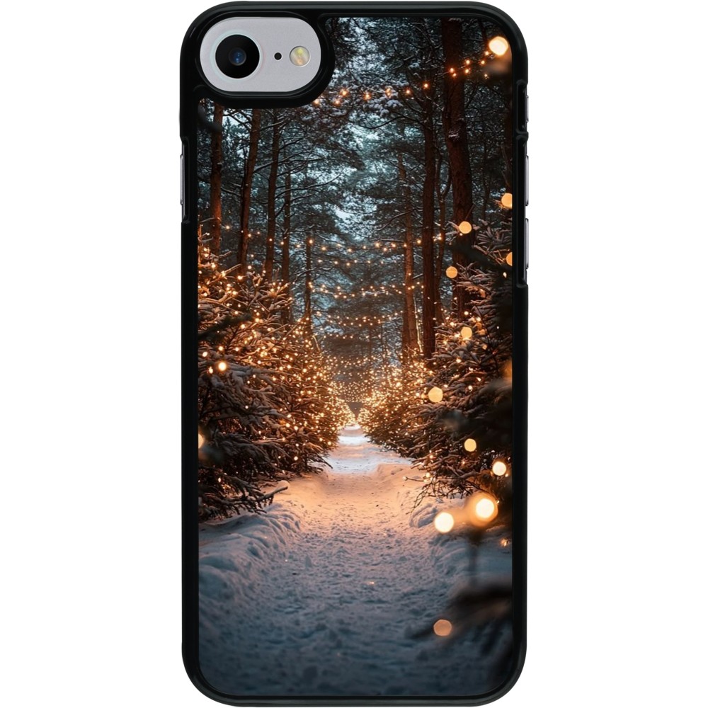 Coque iPhone 7 / 8 / SE (2020, 2022) - Winter 25 Winter snowy road