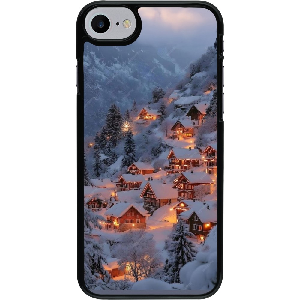 Coque iPhone 7 / 8 / SE (2020, 2022) - Winter 25 Winter snowy village