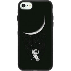 Hülle iPhone 7 / 8 / SE (2020, 2022) - Silikon schwarz Astro balançoire