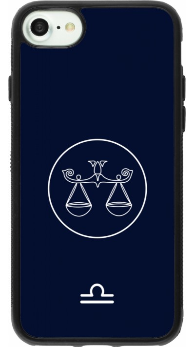 iPhone 7 / 8 / SE (2020, 2022) Case Hülle - Silikon schwarz Astrologie Waage