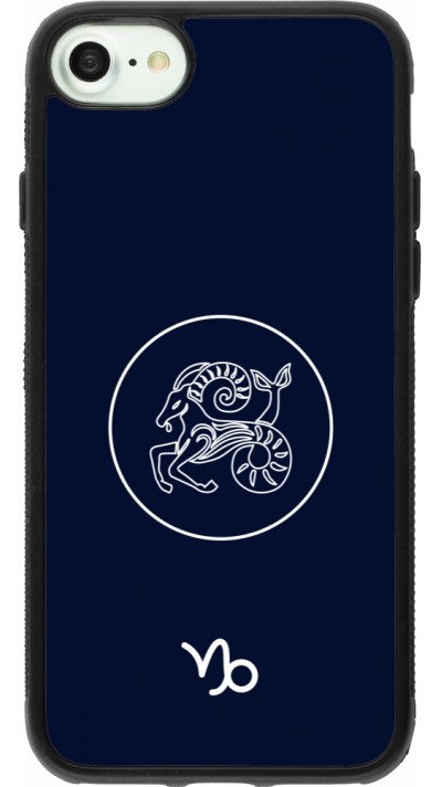 iPhone 7 / 8 / SE (2020, 2022) Case Hülle - Silikon schwarz Astrologie Steinbock
