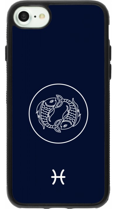 iPhone 7 / 8 / SE (2020, 2022) Case Hülle - Silikon schwarz Astrologie Fische