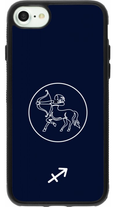 iPhone 7 / 8 / SE (2020, 2022) Case Hülle - Silikon schwarz Astrologie Schütze