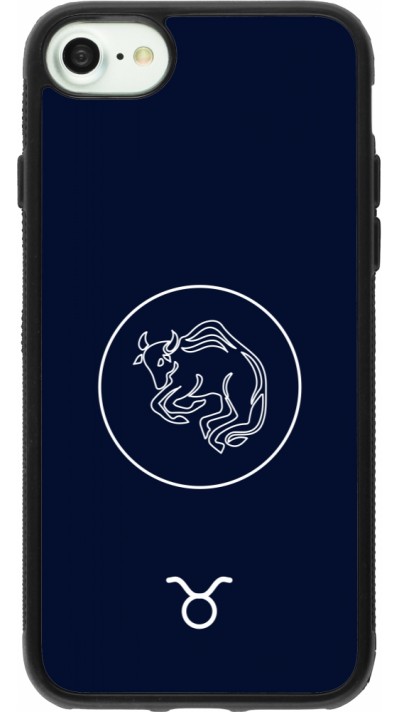 iPhone 7 / 8 / SE (2020, 2022) Case Hülle - Silikon schwarz Astrologie Stier