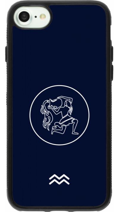 iPhone 7 / 8 / SE (2020, 2022) Case Hülle - Silikon schwarz Astrologie Wassermann