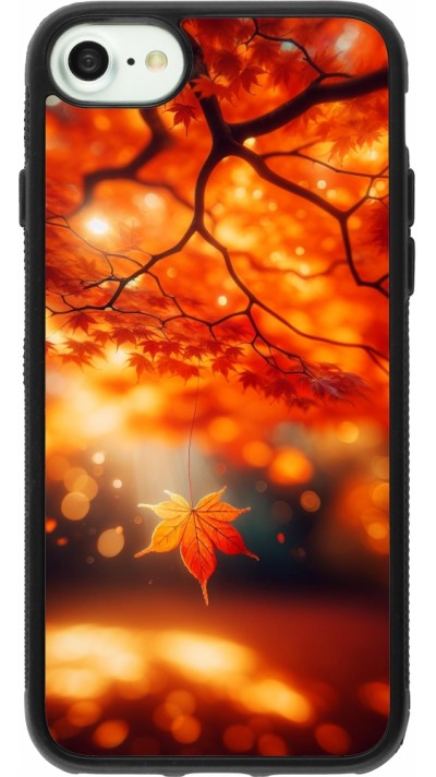 iPhone 7 / 8 / SE (2020, 2022) Case Hülle - Silikon schwarz Herbst Magisch Orange