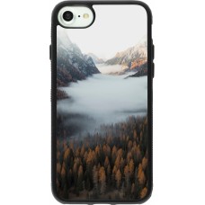 iPhone 7 / 8 / SE (2020, 2022) Case Hülle - Silikon schwarz Autumn 22 forest lanscape