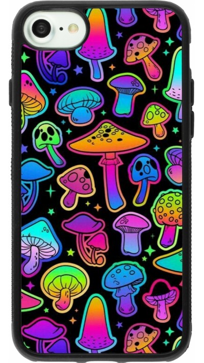iPhone 7 / 8 / SE (2020, 2022) Case Hülle - Silikon schwarz Autumn 2024 magic mushrooms