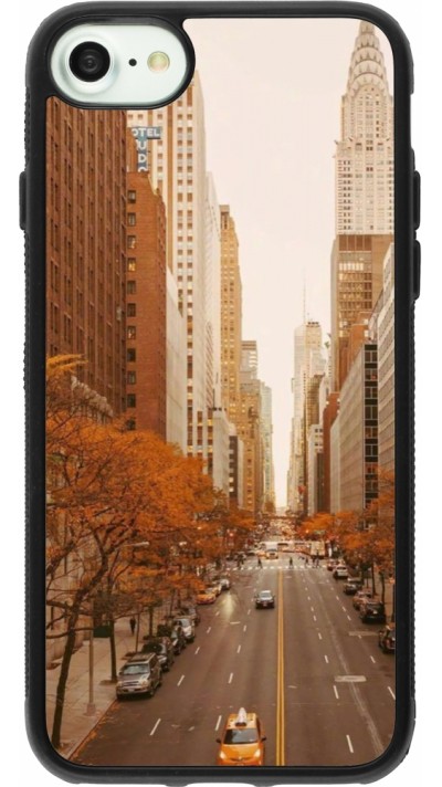 iPhone 7 / 8 / SE (2020, 2022) Case Hülle - Silikon schwarz Autumn 2024 New York city
