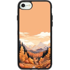Coque iPhone 7 / 8 / SE (2020, 2022) - Silicone rigide noir Autumn 25 Mountains