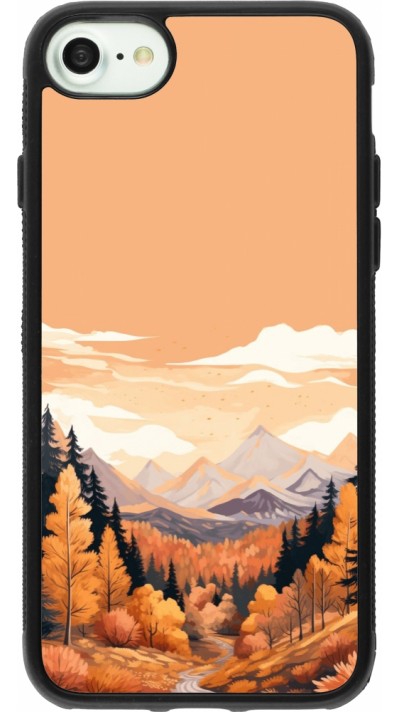 iPhone 7 / 8 / SE (2020, 2022) Case Hülle - Silikon schwarz Autumn 25 Mountains