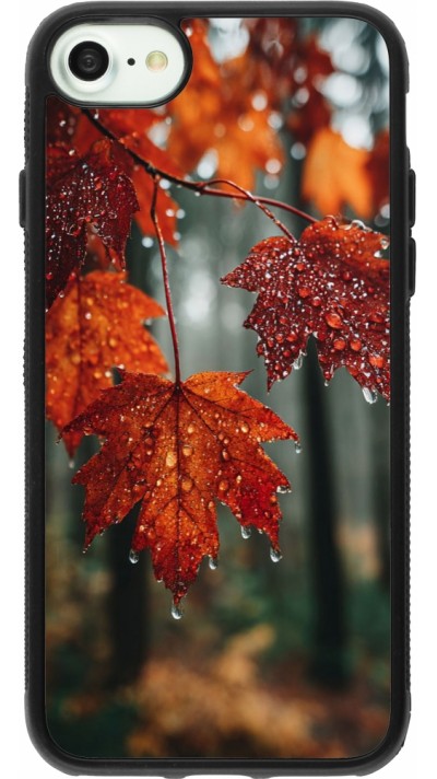 iPhone 7 / 8 / SE (2020, 2022) Case Hülle - Silikon schwarz Autumn 25 Rain