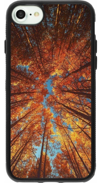 iPhone 7 / 8 / SE (2020, 2022) Case Hülle - Silikon schwarz Autumn 25 Trees