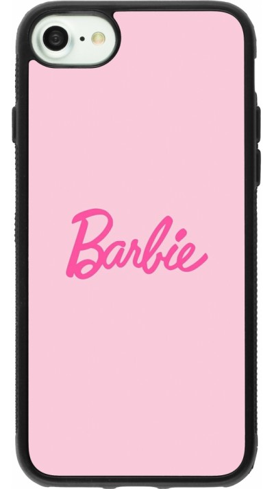iPhone 7 / 8 / SE (2020, 2022) Case Hülle - Silikon schwarz Barbie Text