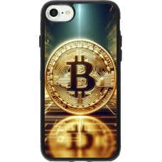 iPhone 7 / 8 / SE (2020, 2022) Case Hülle - Silikon schwarz Bitcoin Stehen