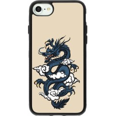 iPhone 7 / 8 / SE (2020, 2022) Case Hülle - Silikon schwarz Blue Dragon Tattoo