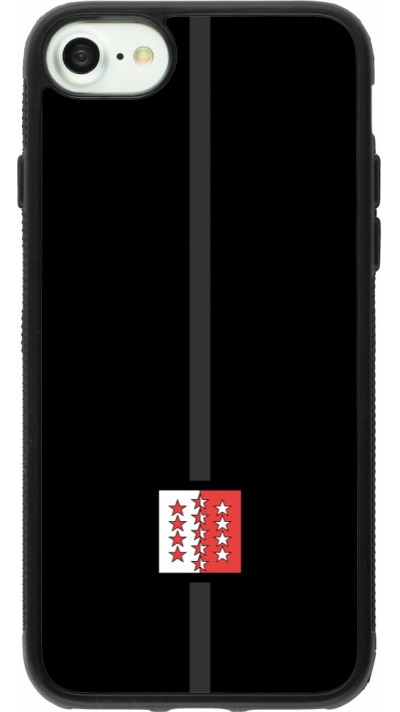 iPhone 7 / 8 / SE (2020, 2022) Case Hülle - Silikon schwarz Kanton VS schwarz