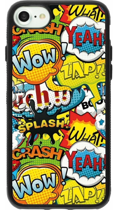 iPhone 7 / 8 / SE (2020, 2022) Case Hülle - Silikon schwarz Cartoons slogans
