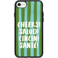 Coque iPhone 7 / 8 / SE (2020, 2022) - Silicone rigide noir Cheers 2026